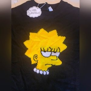 H & M oversized jacquard-knit dress Lisa Simpsons NWT